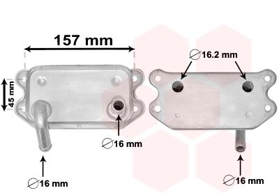 VAN WEZEL alyvos aušintuvas, variklio alyva 59003154